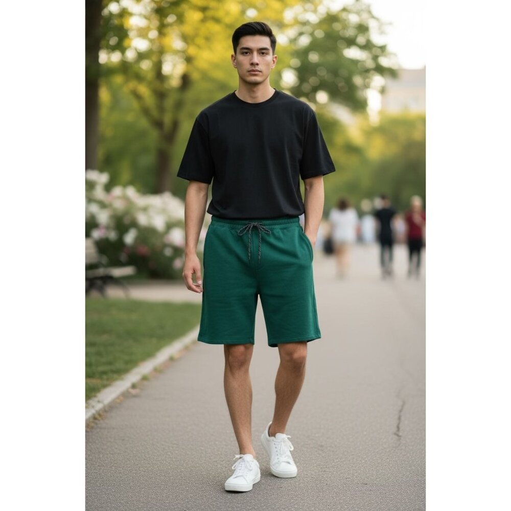 Z by ZELLA Green Men Shorts MEDIUM